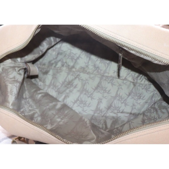 Tommy Bahama Paradise Island Hopper Weekender Duffel Bag Canvas Leather - Picture 4 of 6